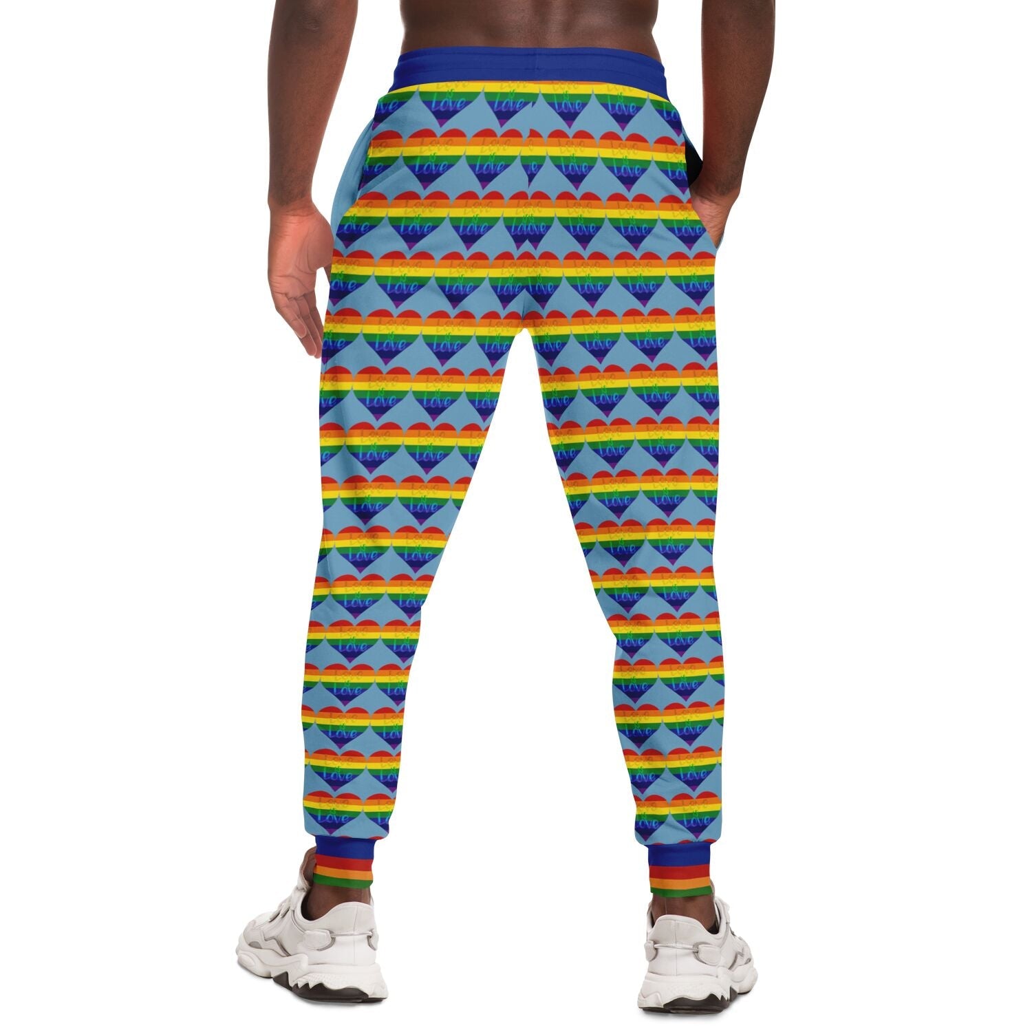 Love is Love in Sky Blue Eco-Poly Unisex Joggers