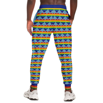 Love is Love in Sky Blue Eco-Poly Unisex Joggers