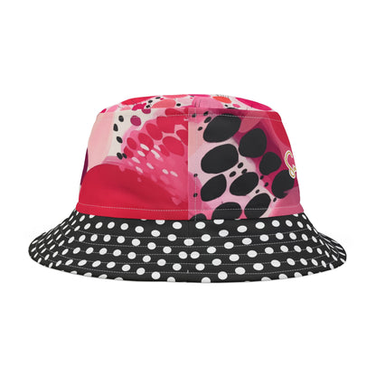 My Surprise in Abstract Polka Dot Vibrant Bucket Hat