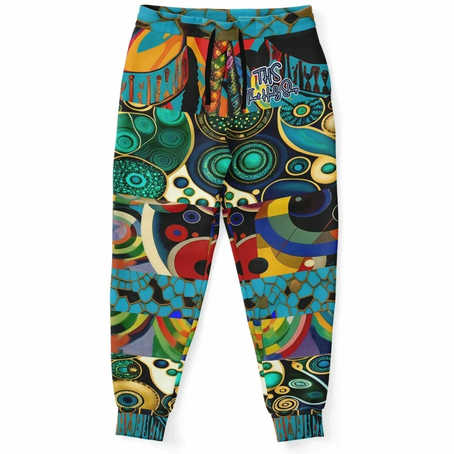 Little Miss Sassy Afro Girl Patchwork Eco-Poly Unisex Joggers
