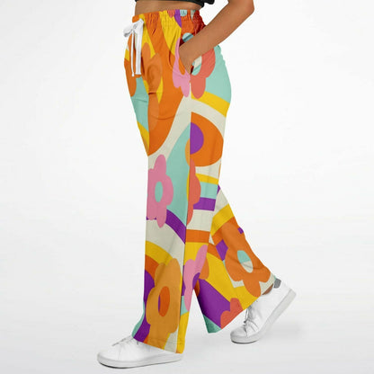 Happy Valley Retro Floral Eco-Poly Wide Leg Pants