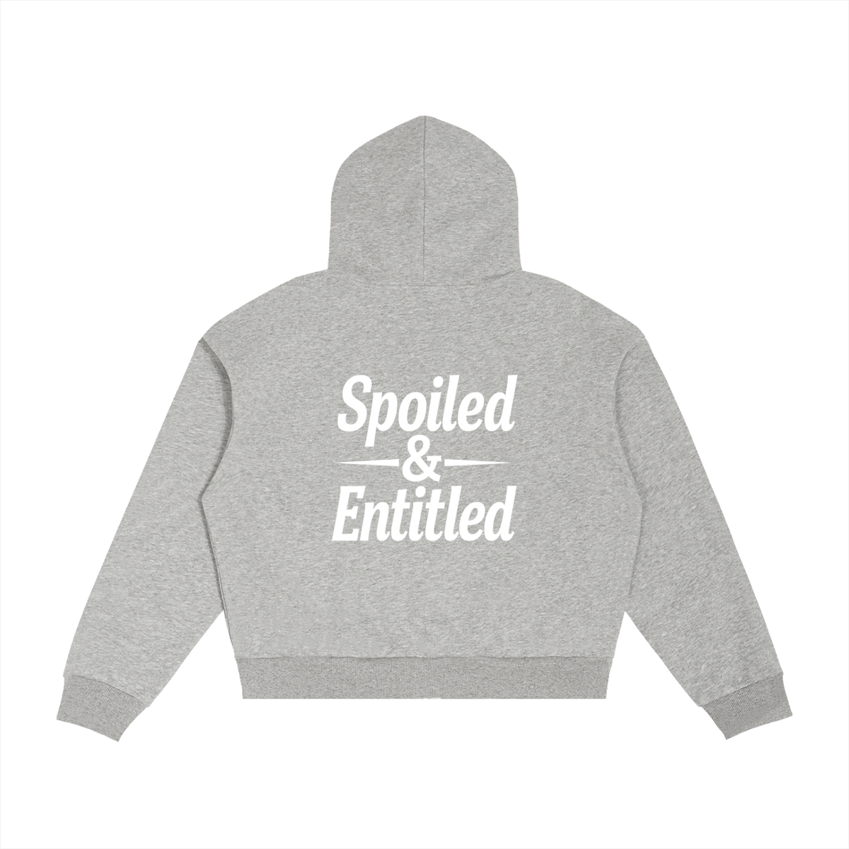 Spoiled &amp;  Entitled™ + STL Contrast Plaid Boxy Zip Hoodie
