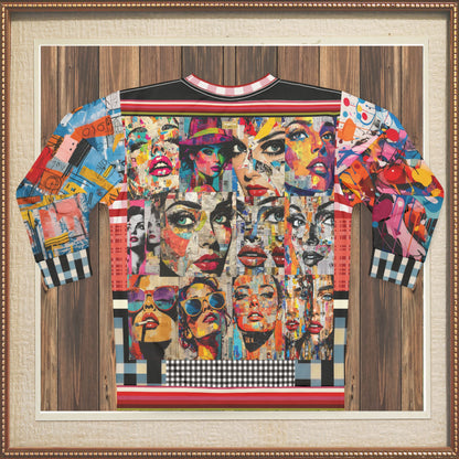 Life in Matchbook Collage Mixed Media Unisex Sweatshirt (Gold Label)