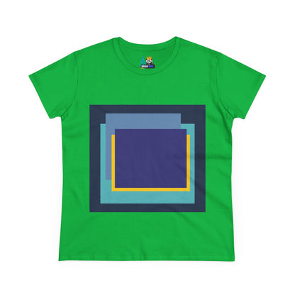 My Life in Purple Squares Cubed Contemporary Art Design Women&