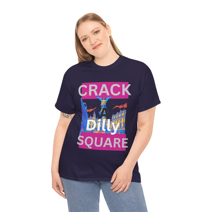 Crack-a-Dilly Square London United Kingdom Funny Heavyweight Tee