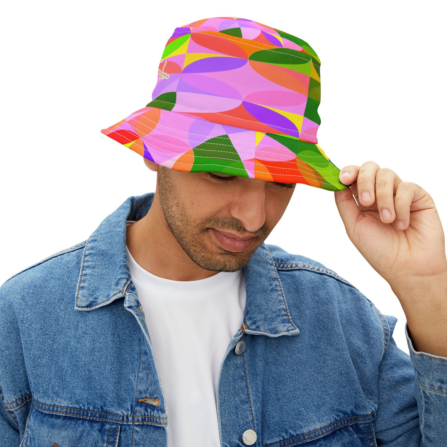 Trefoil in Rainbow Geo Vibrant Bucket Hat