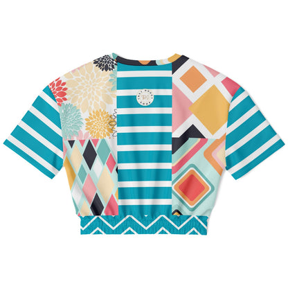 Mums the Word Eco-Poly Short Sleeve Cropped Pullover