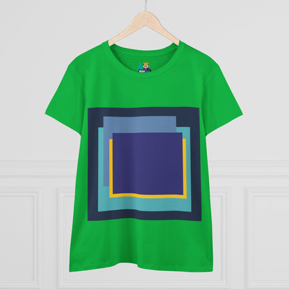 My Life in Purple Squares Cubed Contemporary Art Design Women&