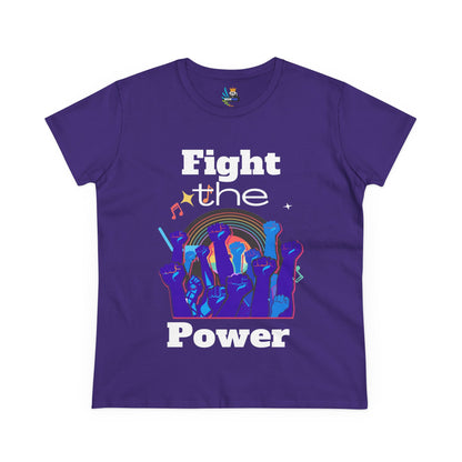 T-Shirt - Fight the Power Hands Raised High Graphic Women&