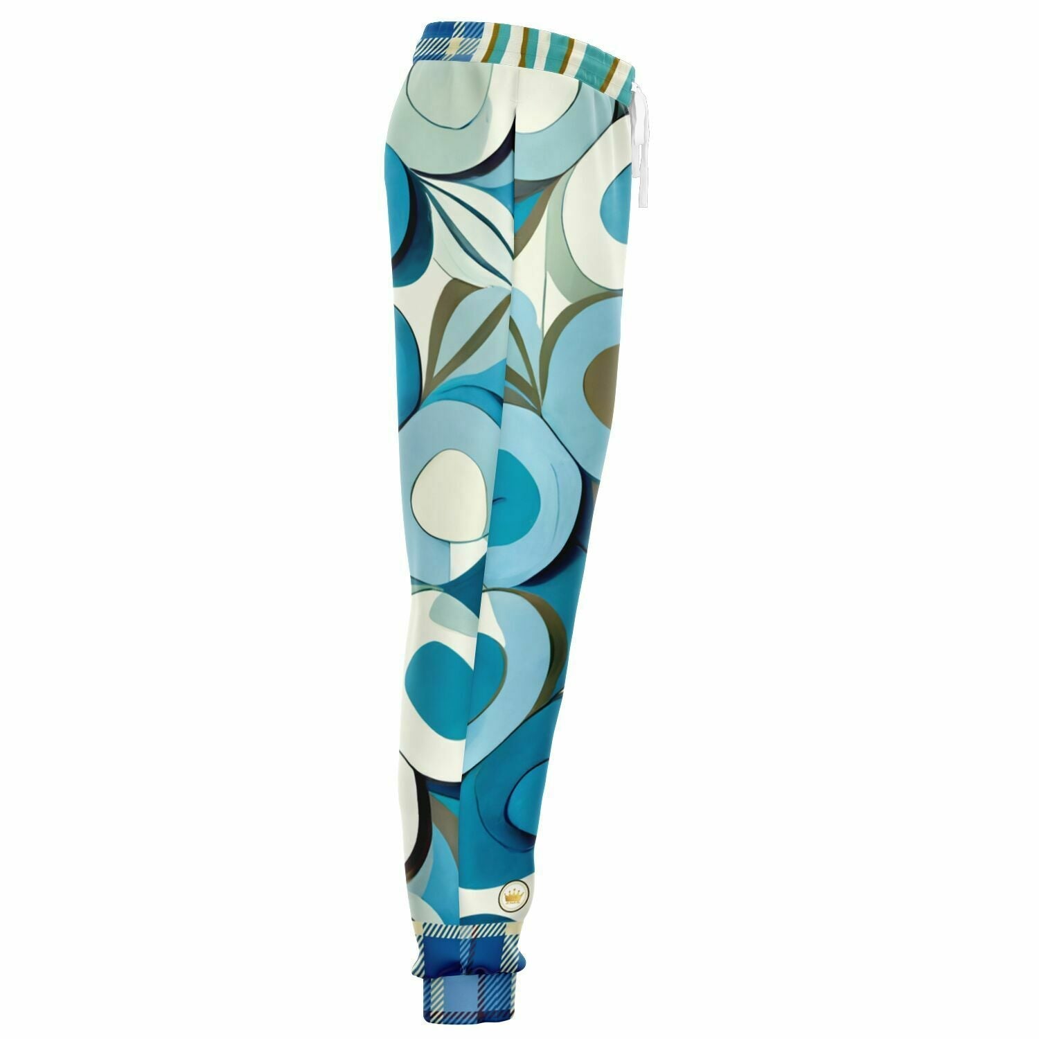 Blue Scenes in Oval Eco-Poly Unisex Joggers