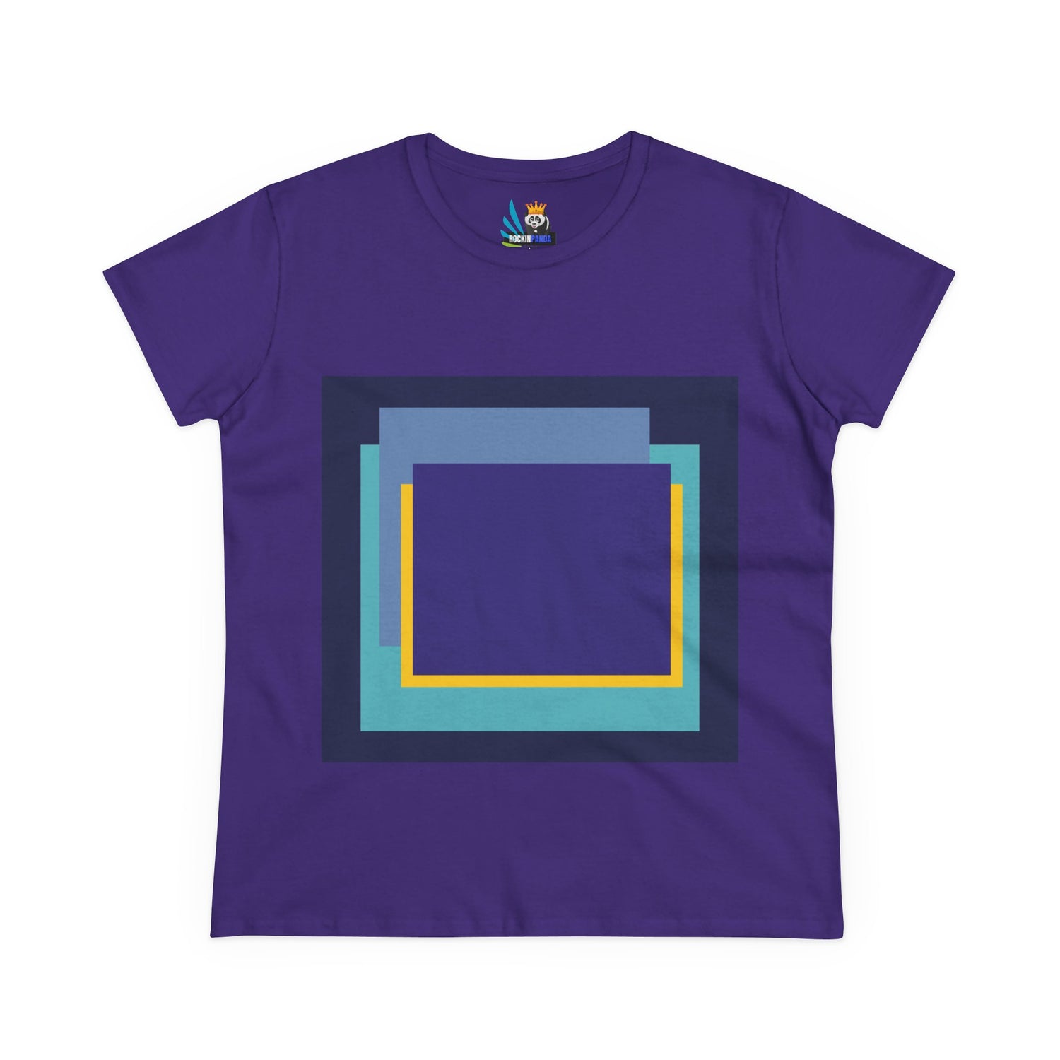 My Life in Purple Squares Cubed Contemporary Art Design Women&