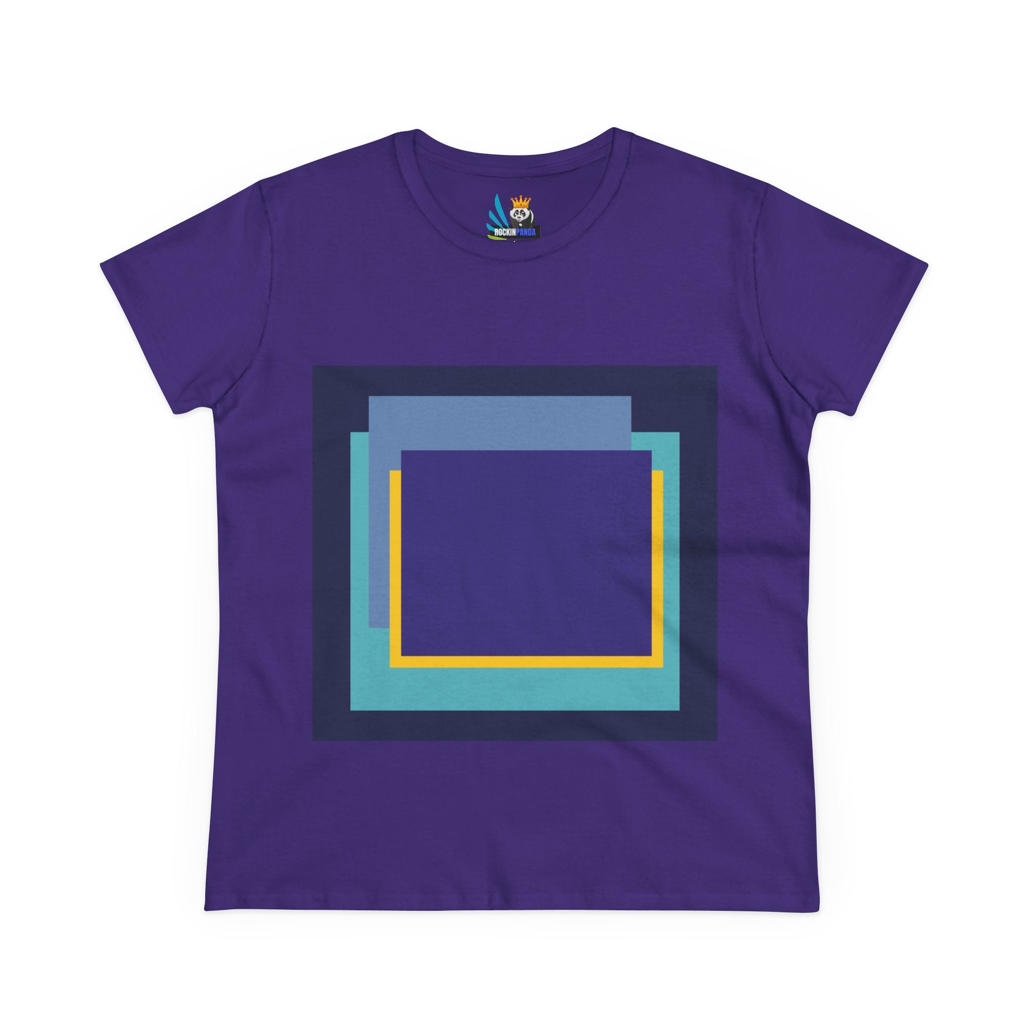 My Life in Purple Squares Cubed Contemporary Art Design Women&