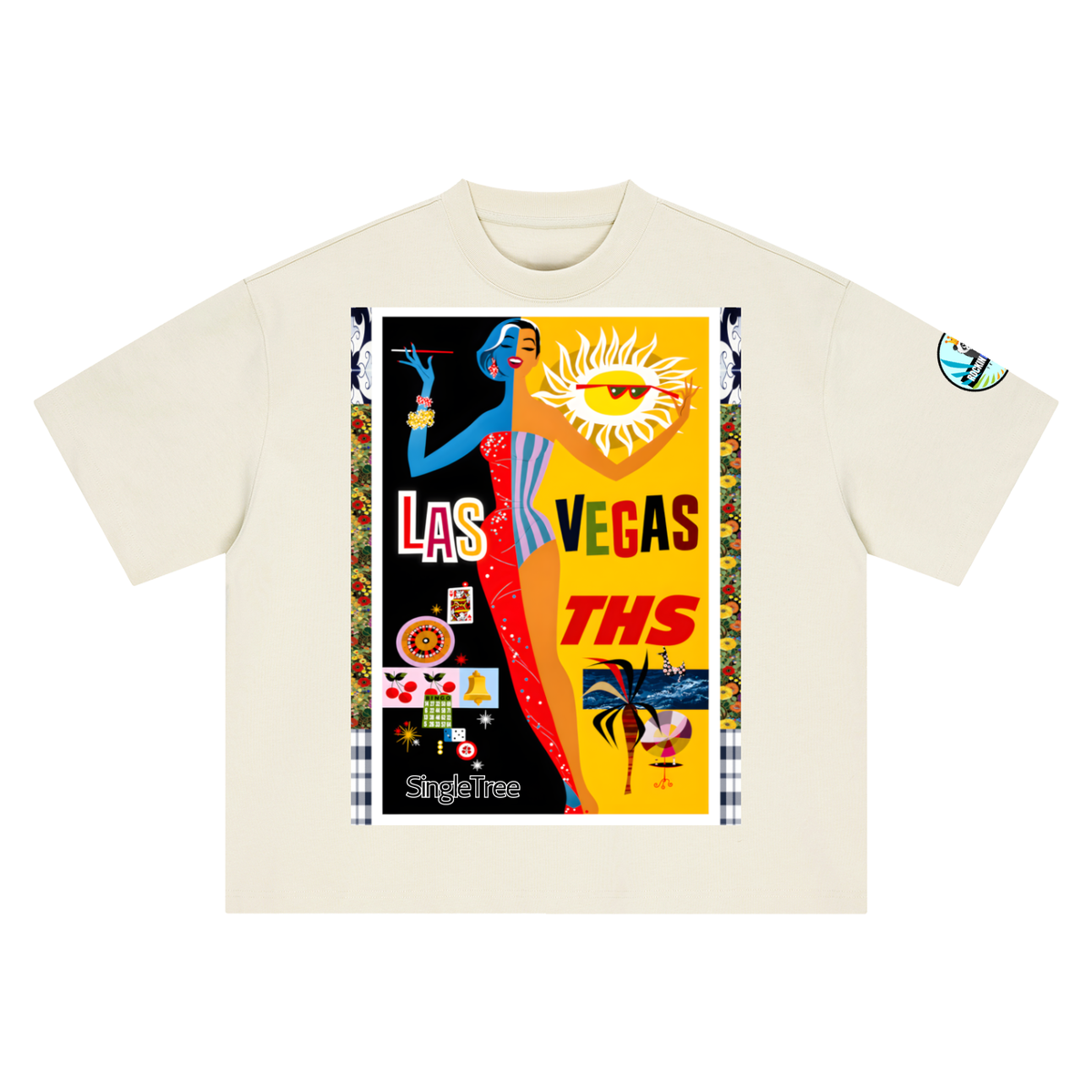 Lights Camera Action - Las Vegas Boxy Oversized Unisex T-Shirt
