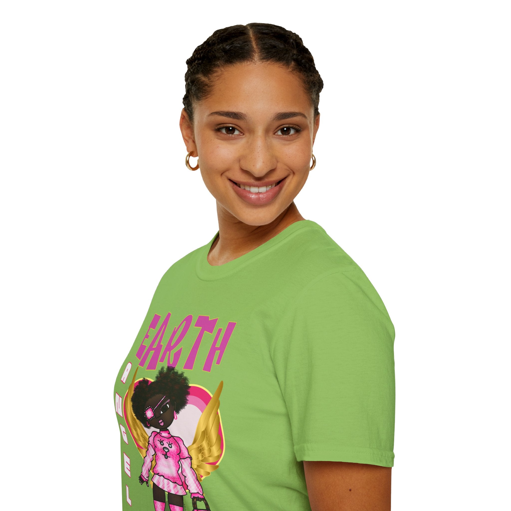 Earth Angel Natural Hair Unisex Softstyle T-Shirt