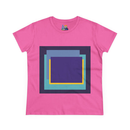 My Life in Purple Squares Cubed Contemporary Art Design Women&