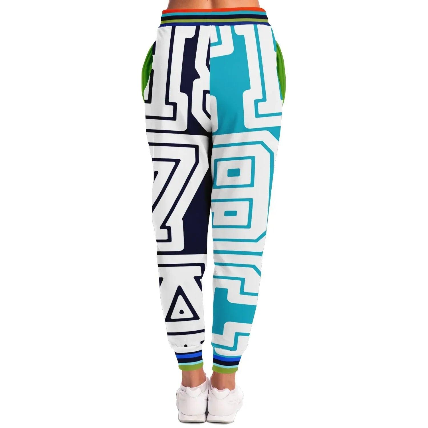 THS 1976 CA Monogram in Blue Duo Eco-Poly Unisex Joggers Subliminator