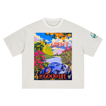Greece - The Good Life Boxy Oversized Unisex T-Shirt