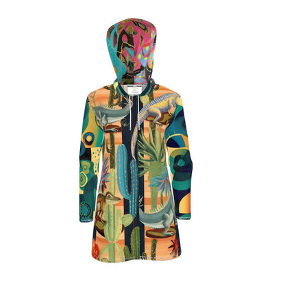 Tucson Desert Life Womens Hooded Rain Jacket