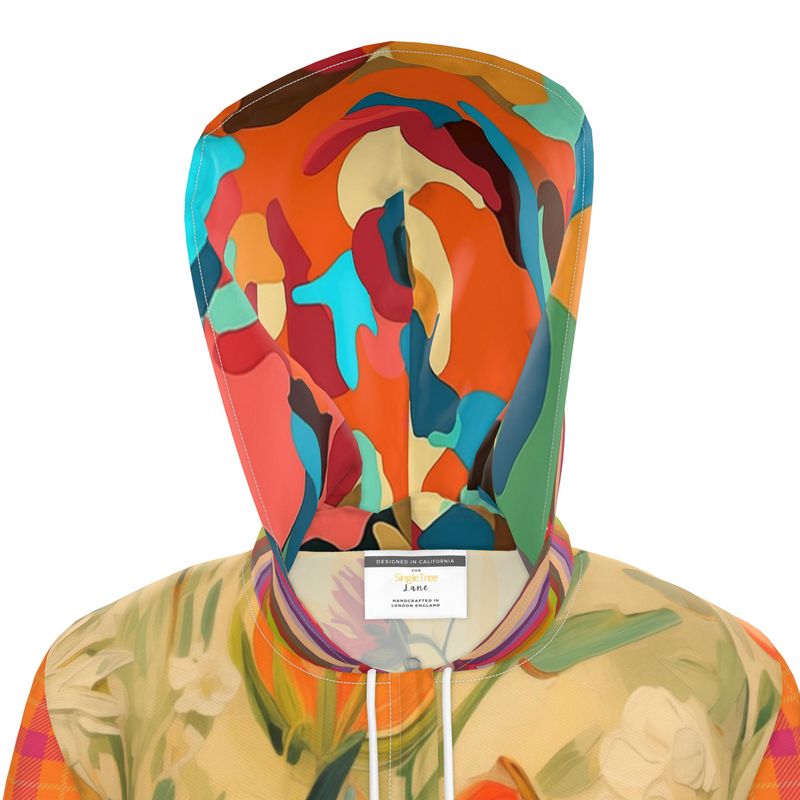 Sunny Butterfly Bloom Womens Hooded Rain Jacket