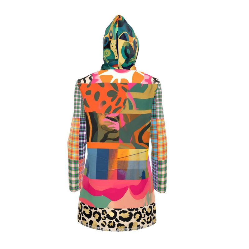Wild Side Garden Party Womens Hooded Rain Jacket