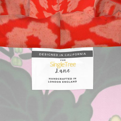 Pink Chrysanthemum Garden Womens Hooded Rain Jacket