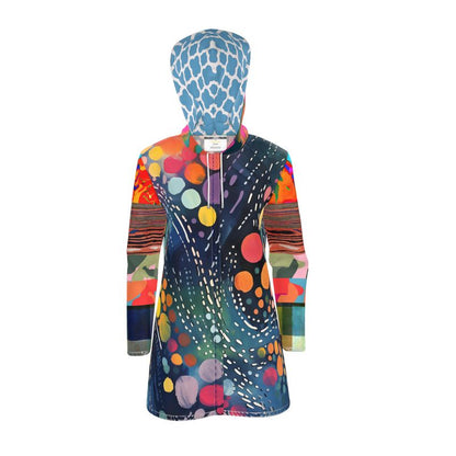Blue Splendor of the Universe Womens Hooded Rain Jacket