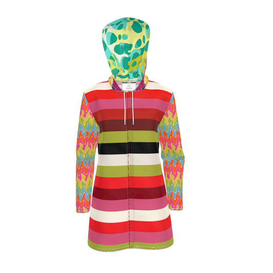 I’m Too Floral For My Rugby Womens Hooded Rain Jacket