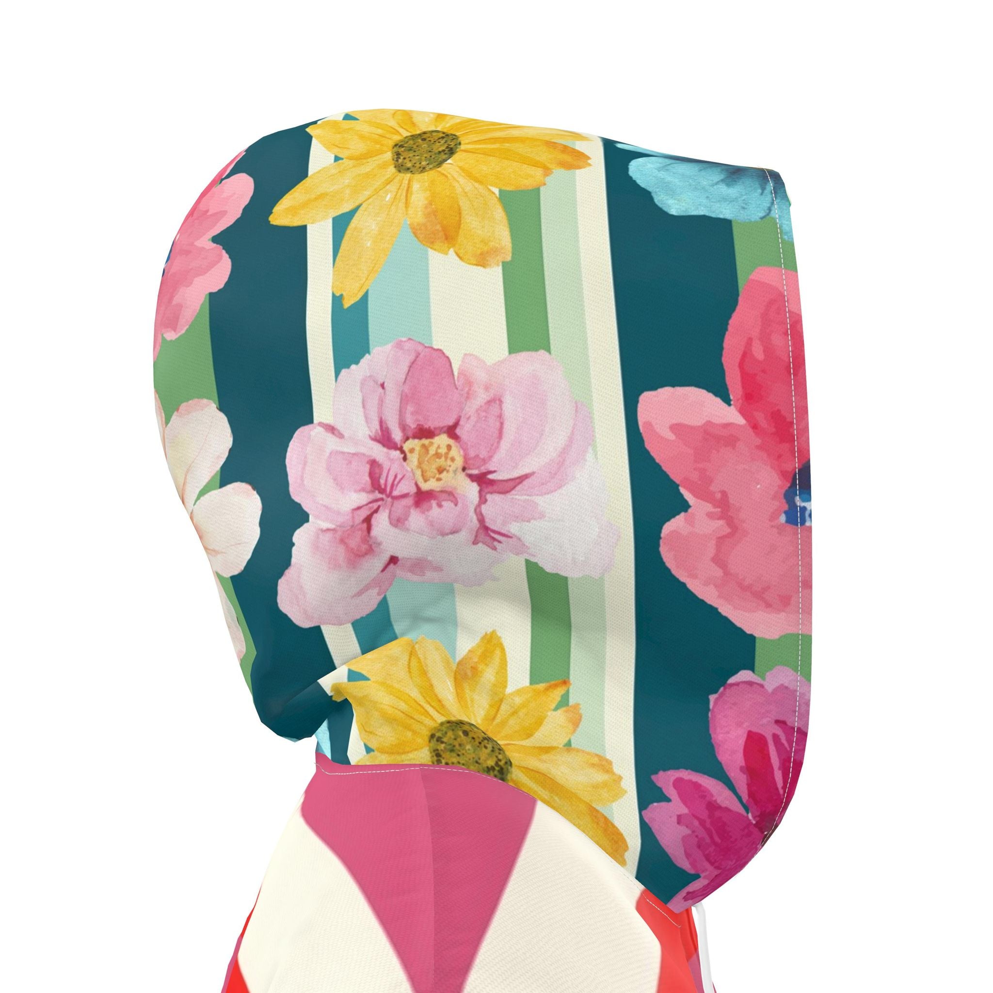 I’m Too Floral For My Rugby Womens Hooded Rain Jacket