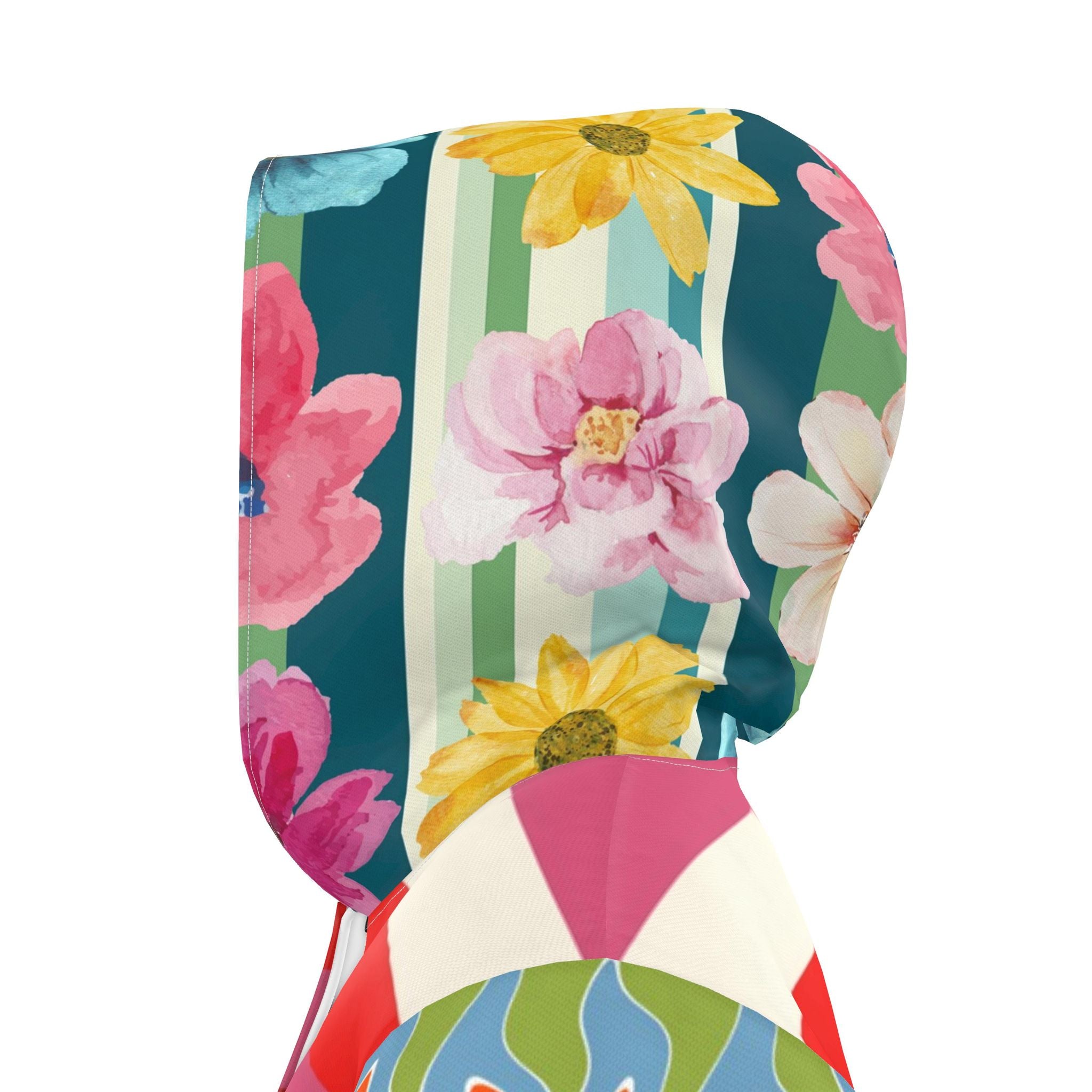 I’m Too Floral For My Rugby Womens Hooded Rain Jacket