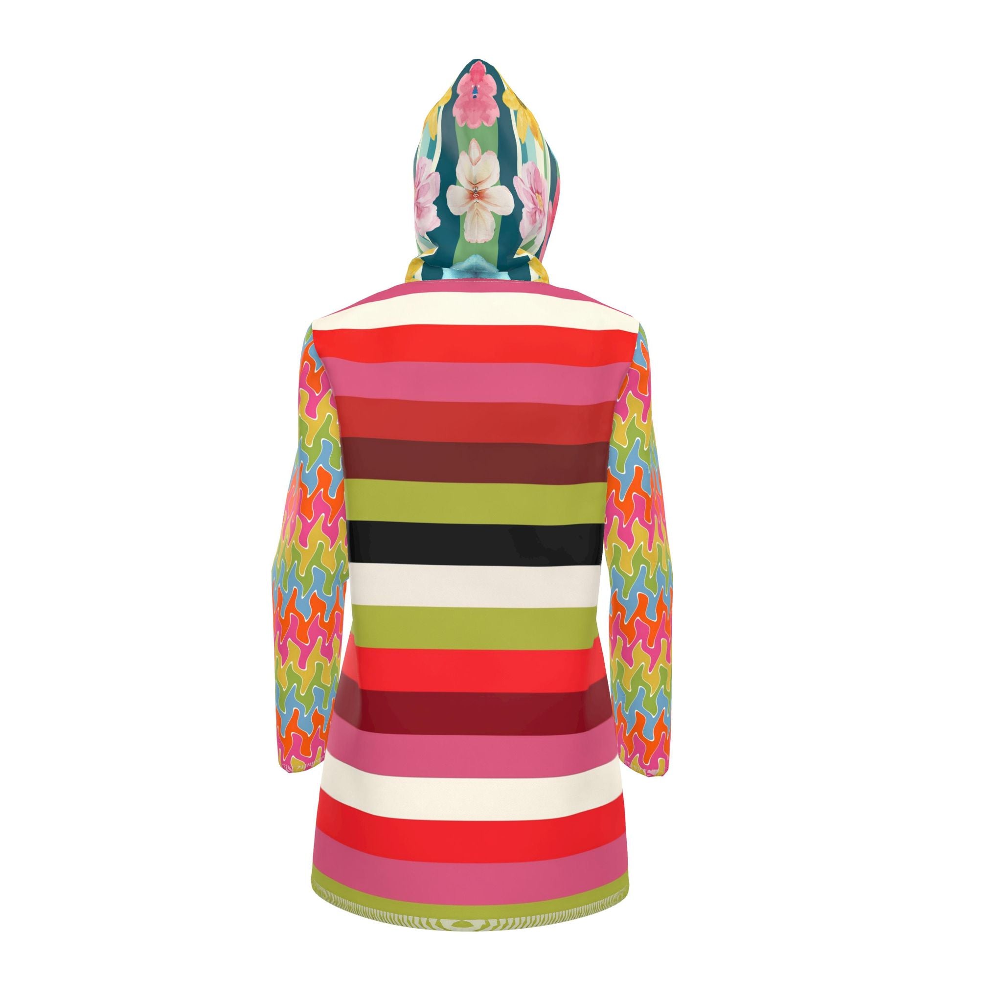 I’m Too Floral For My Rugby Womens Hooded Rain Jacket