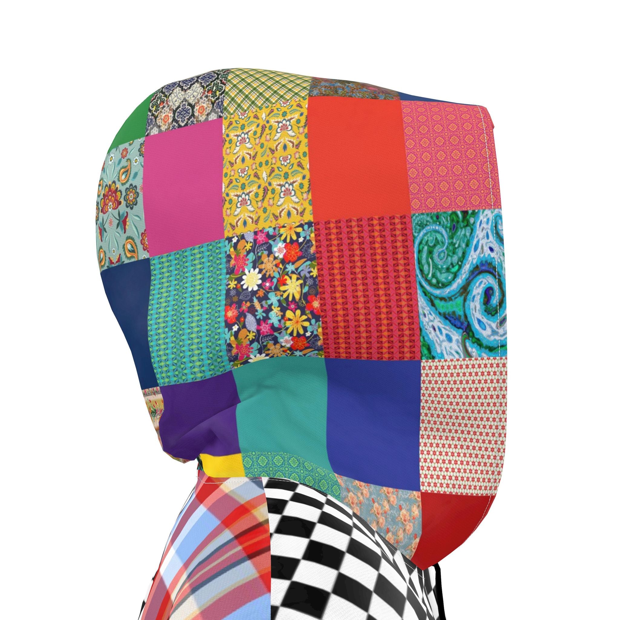 Check Me Out Plaid Womens Hooded Rain Jacket