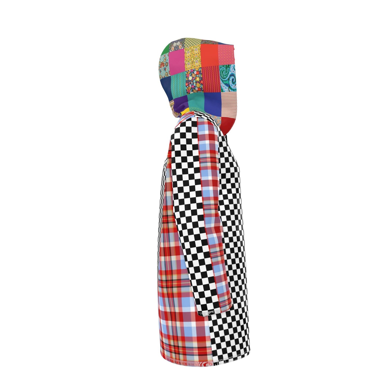 Check Me Out Plaid Womens Hooded Rain Jacket