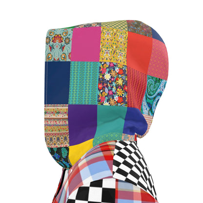 Check Me Out Plaid Womens Hooded Rain Jacket