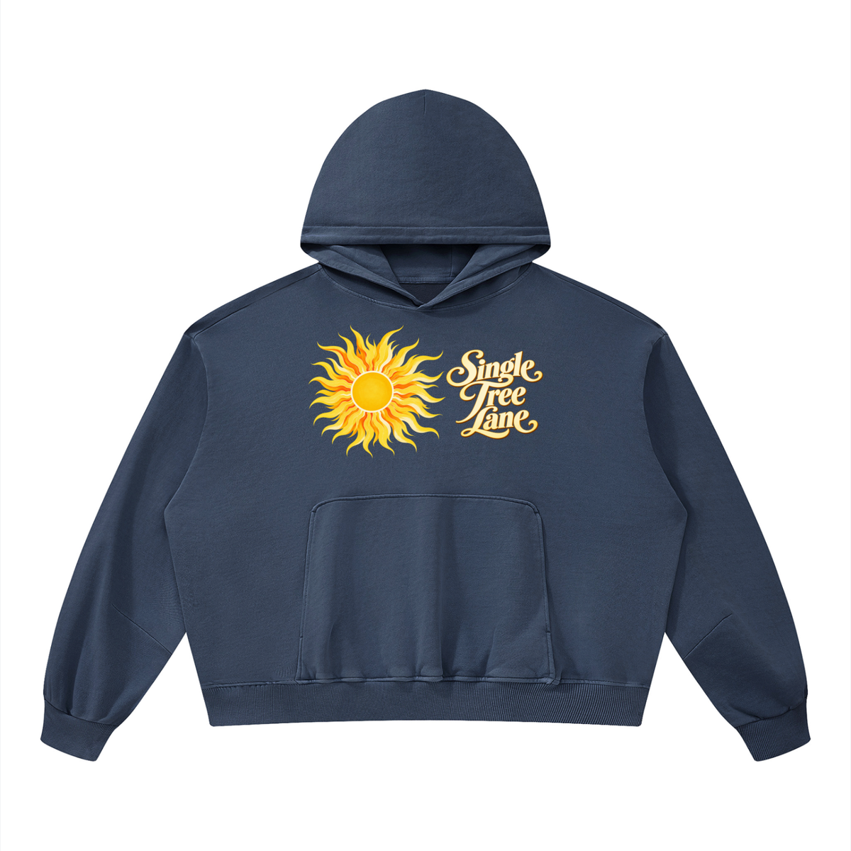 French Riviera Unisex Boxy Vintage Washed Hoodie