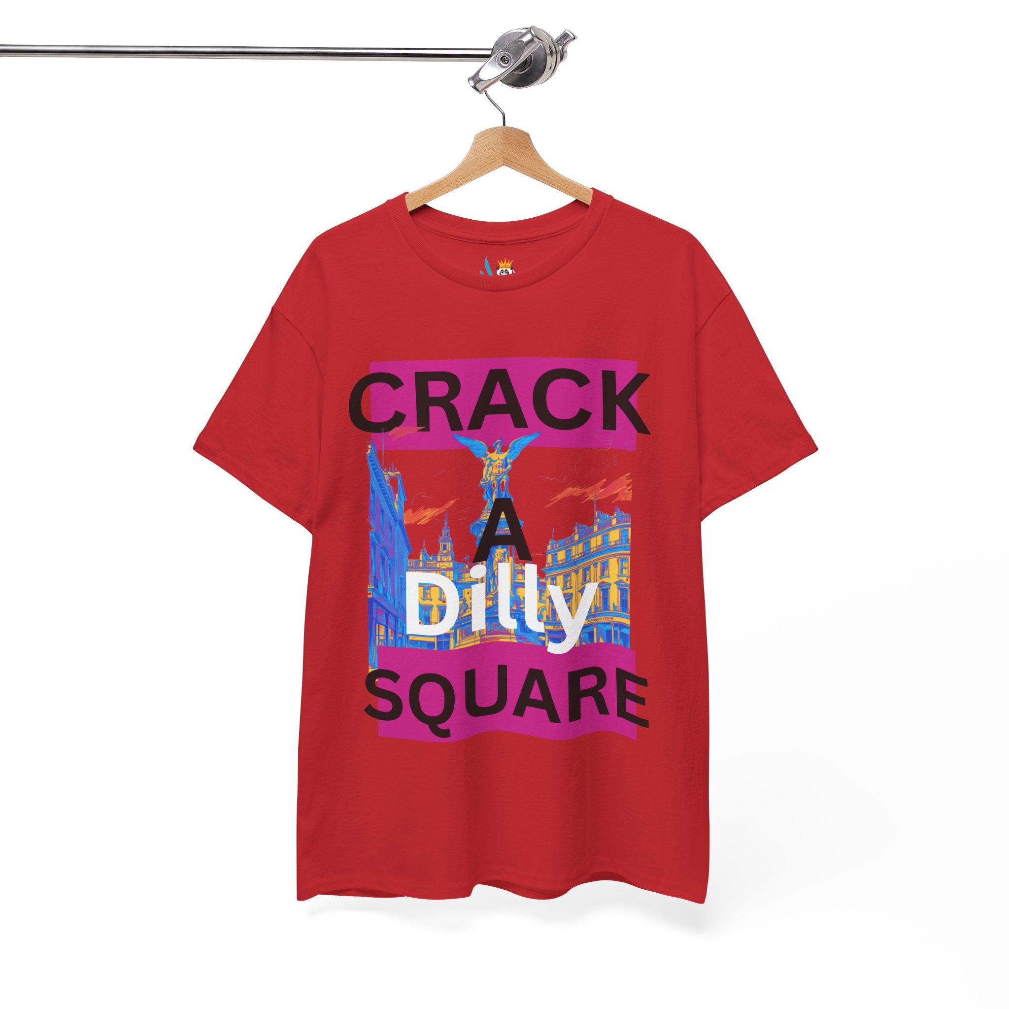 Crack-a-Dilly Square London United Kingdom Funny Heavyweight Tee