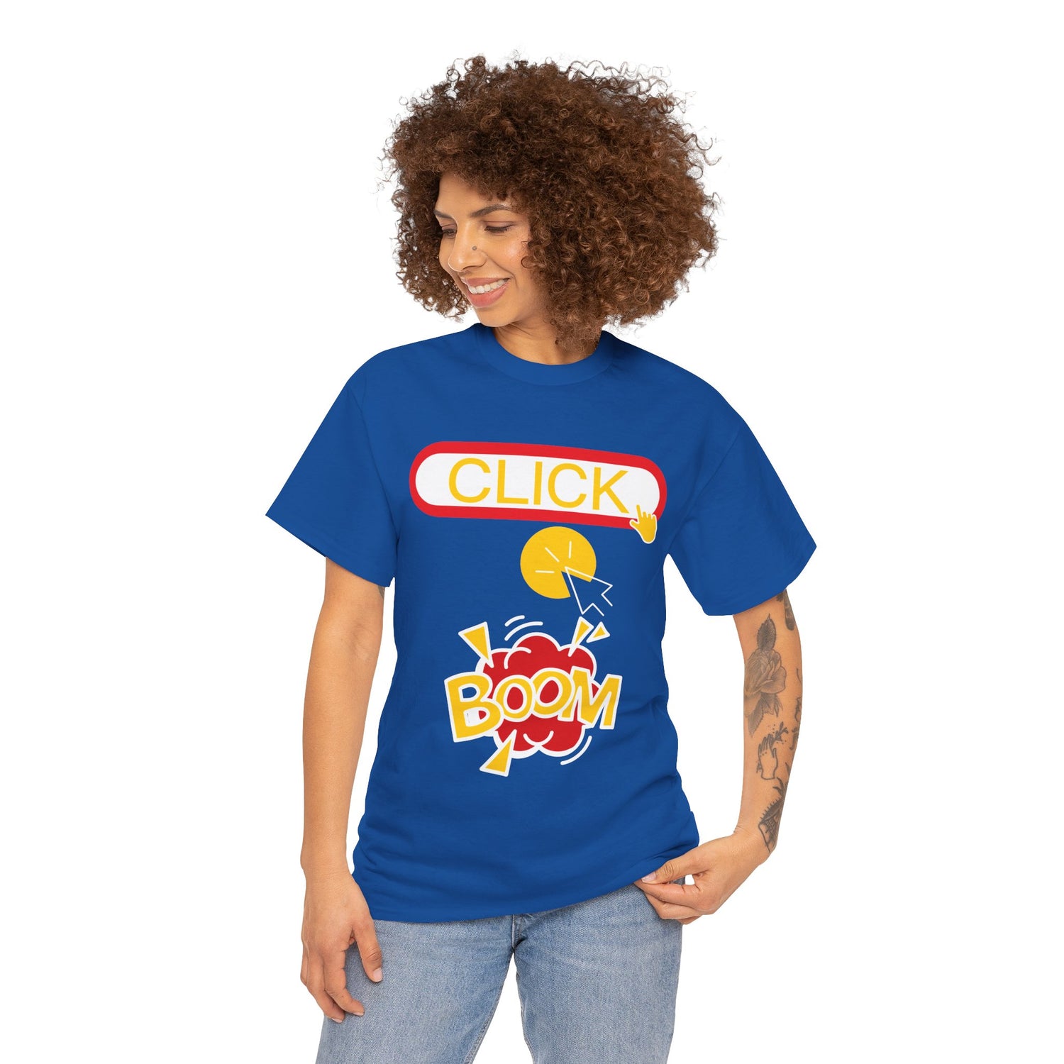 Click Click Boom Heavyweight Unisex Tee