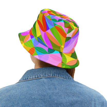 Trefoil in Rainbow Geo Vibrant Bucket Hat