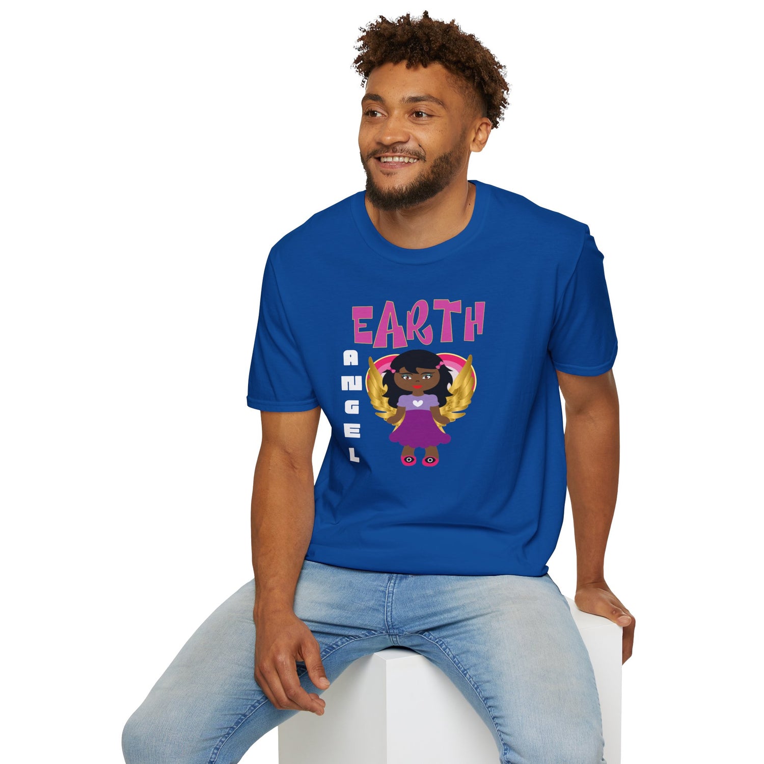Earth Angel Black Girl Magic Unisex Softstyle T-Shirt
