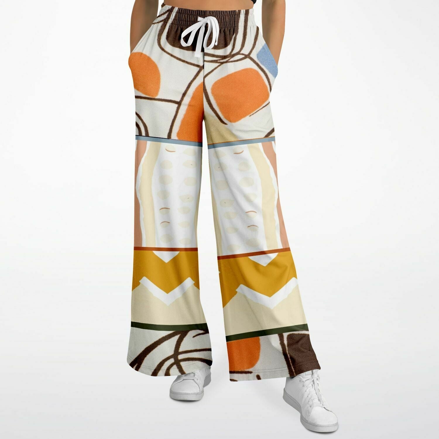 Concrete Jungle Eco-Poly Abstract Eco-Poly Geo Wide Leg Pants