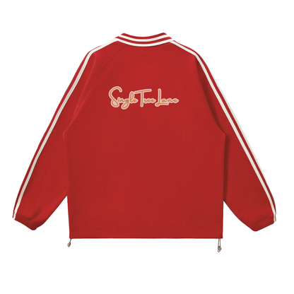 Spoiled &amp;  Entitled™ + STL Contrast Striped Collar Sweatshirt