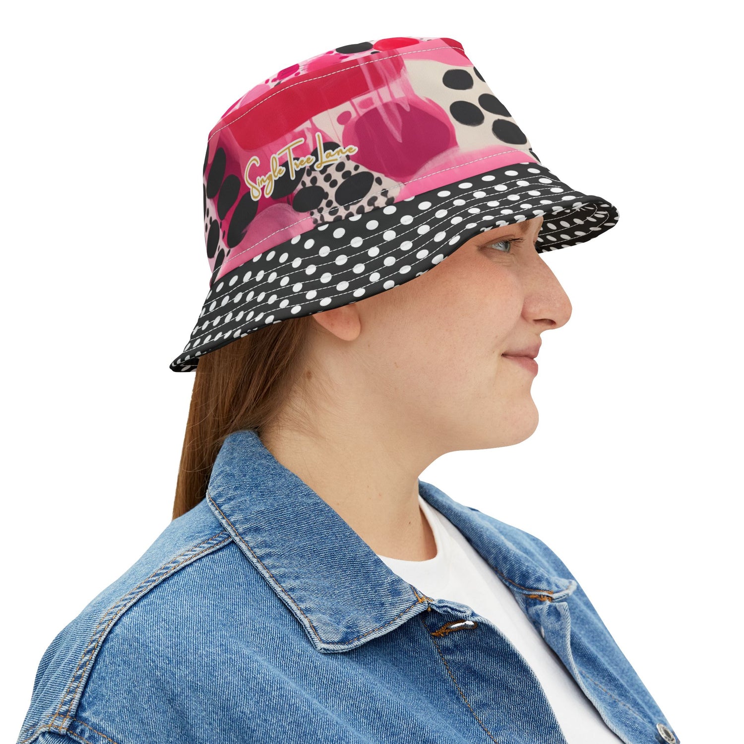 My Surprise in Abstract Polka Dot Vibrant Bucket Hat