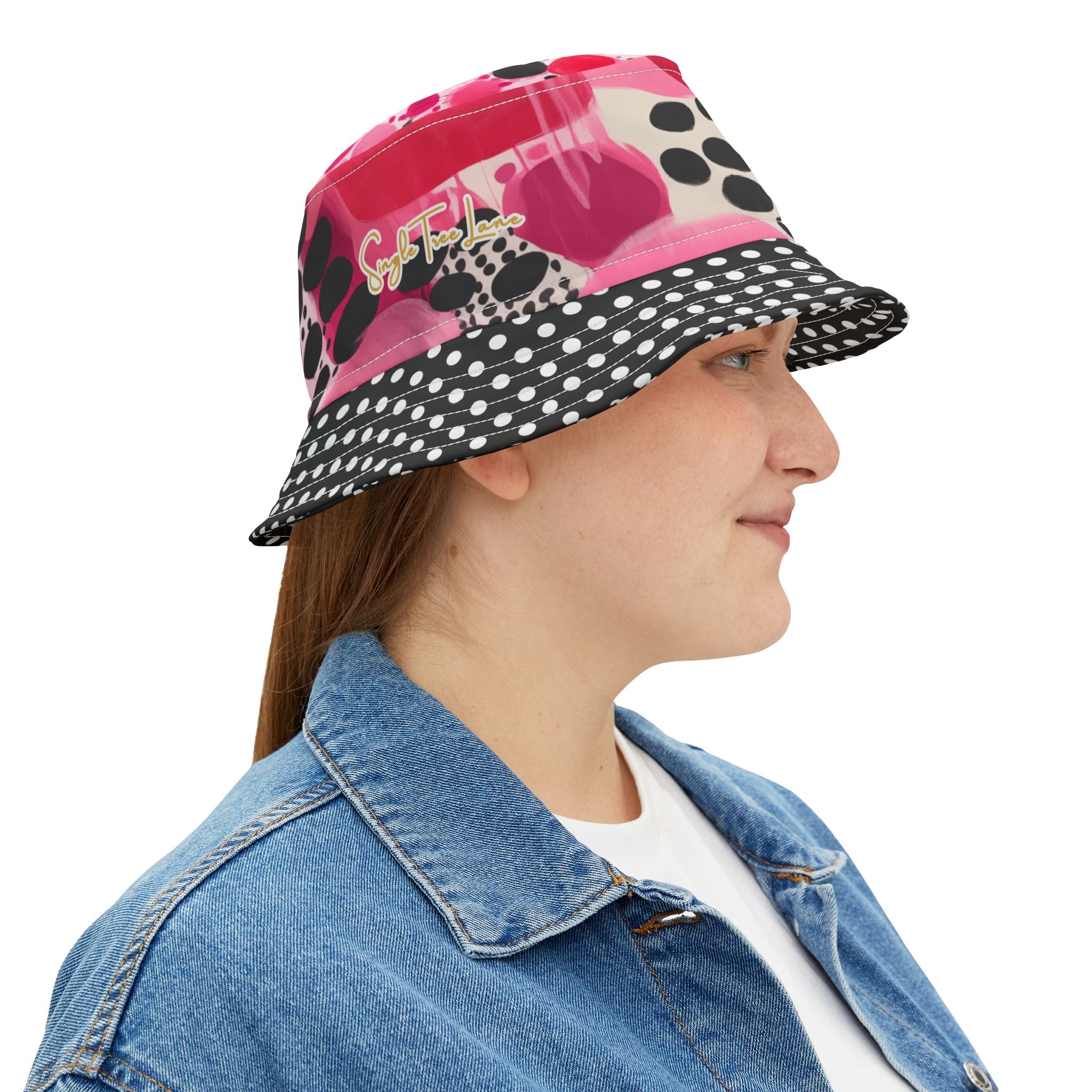 My Surprise in Abstract Polka Dot Vibrant Bucket Hat