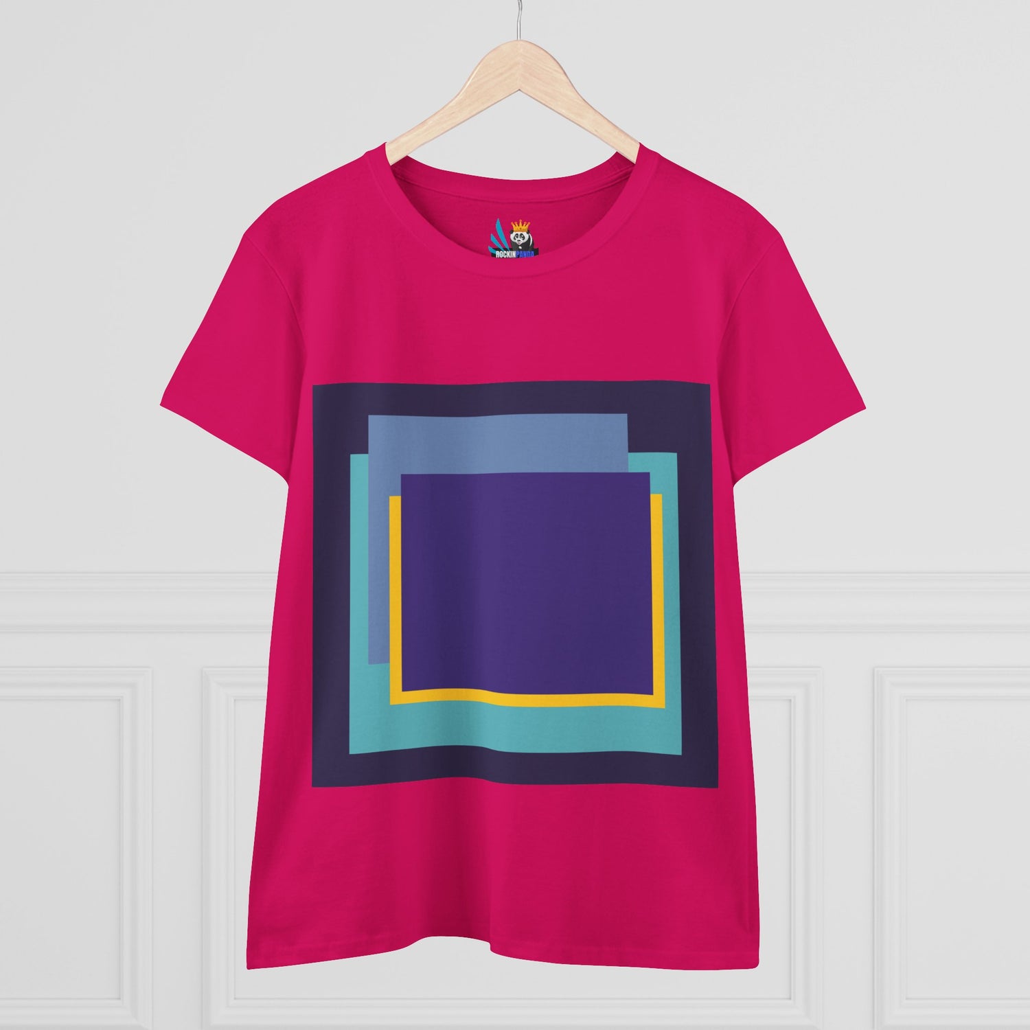 My Life in Purple Squares Cubed Contemporary Art Design Women&