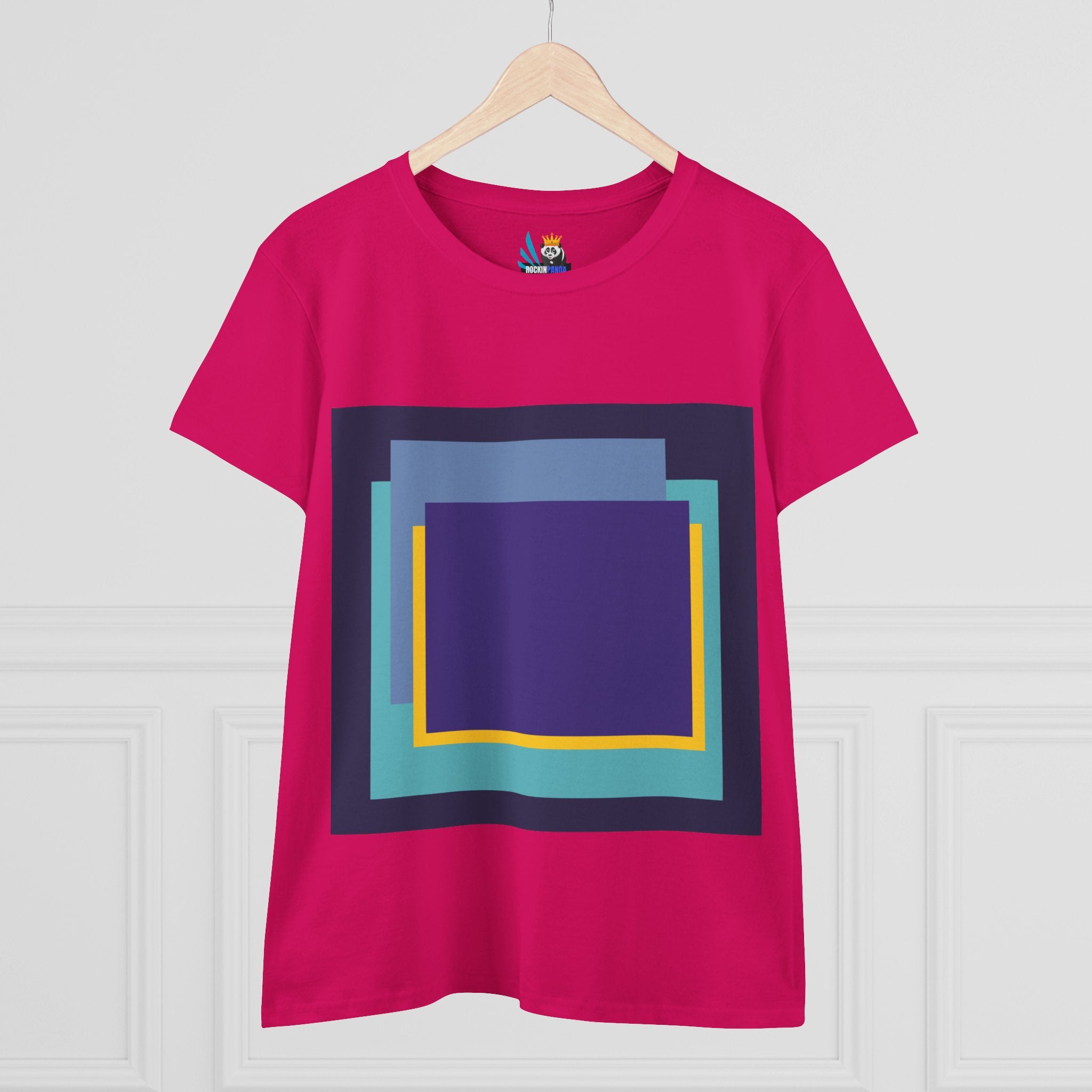 My Life in Purple Squares Cubed Contemporary Art Design Women&