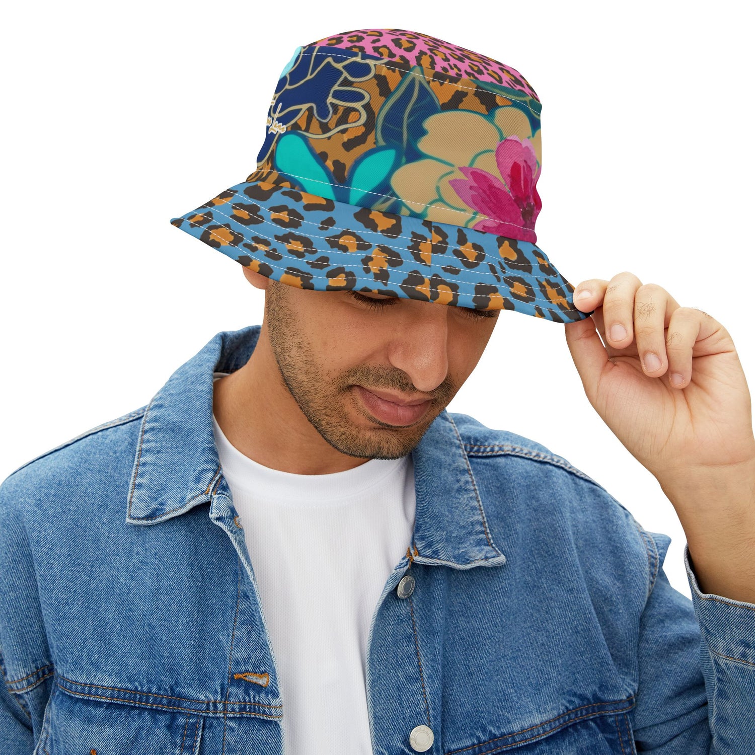 Wild Bloom Leopard Luxe Vibrant Bucket Hat