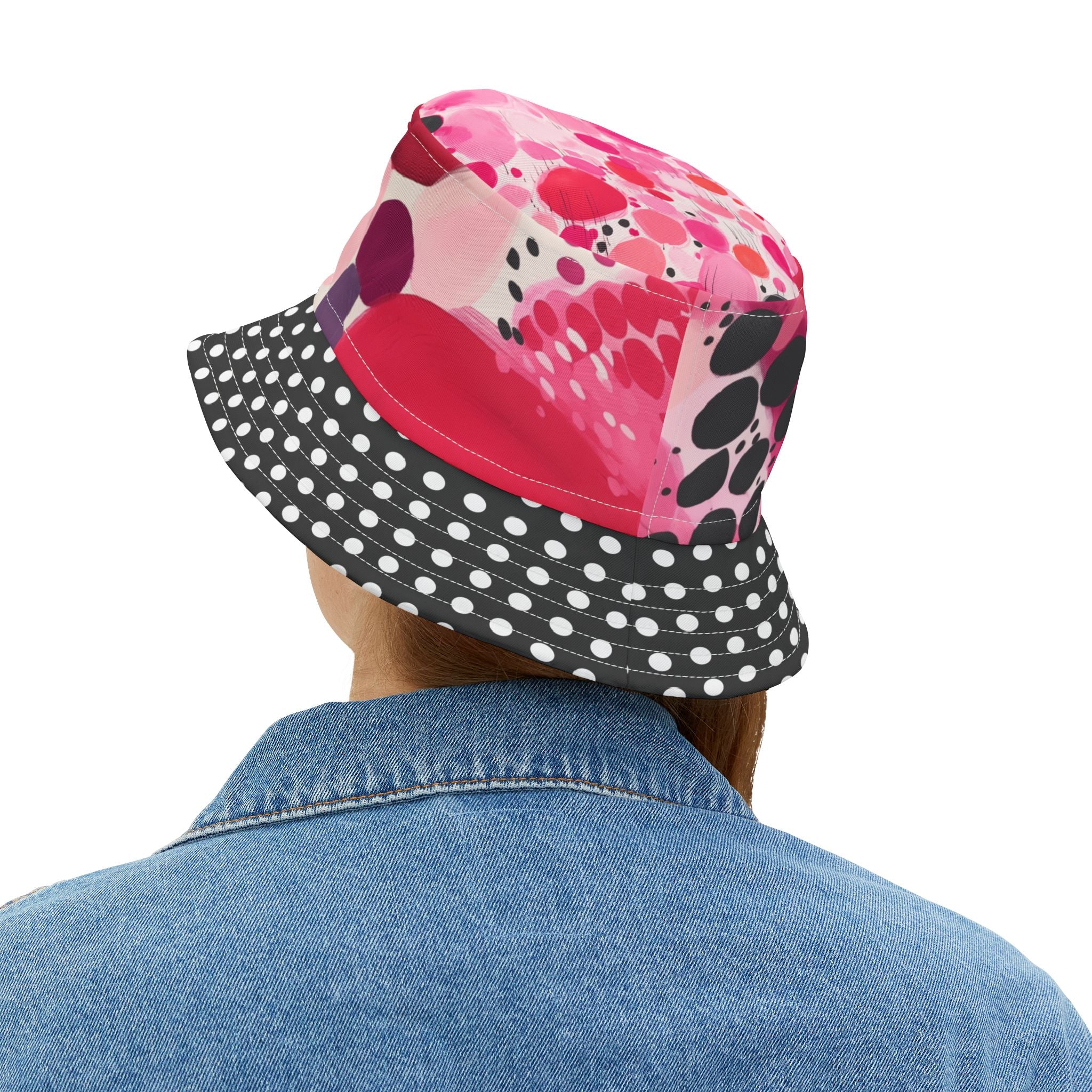 My Surprise in Abstract Polka Dot Vibrant Bucket Hat