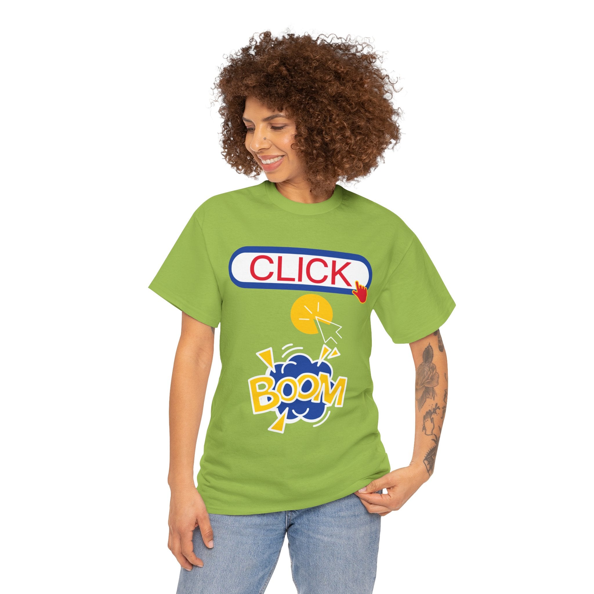 Click Click Boom Heavyweight Unisex Tee