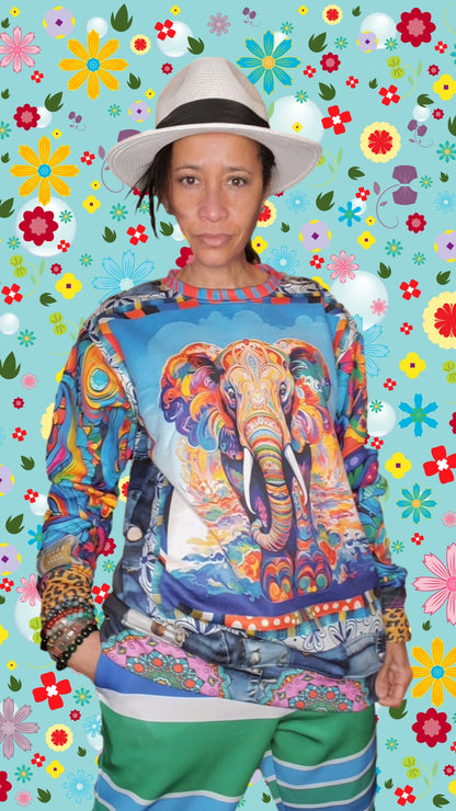 Elephant on Psychedelics Unisex Sweatshirt (Gold Label)