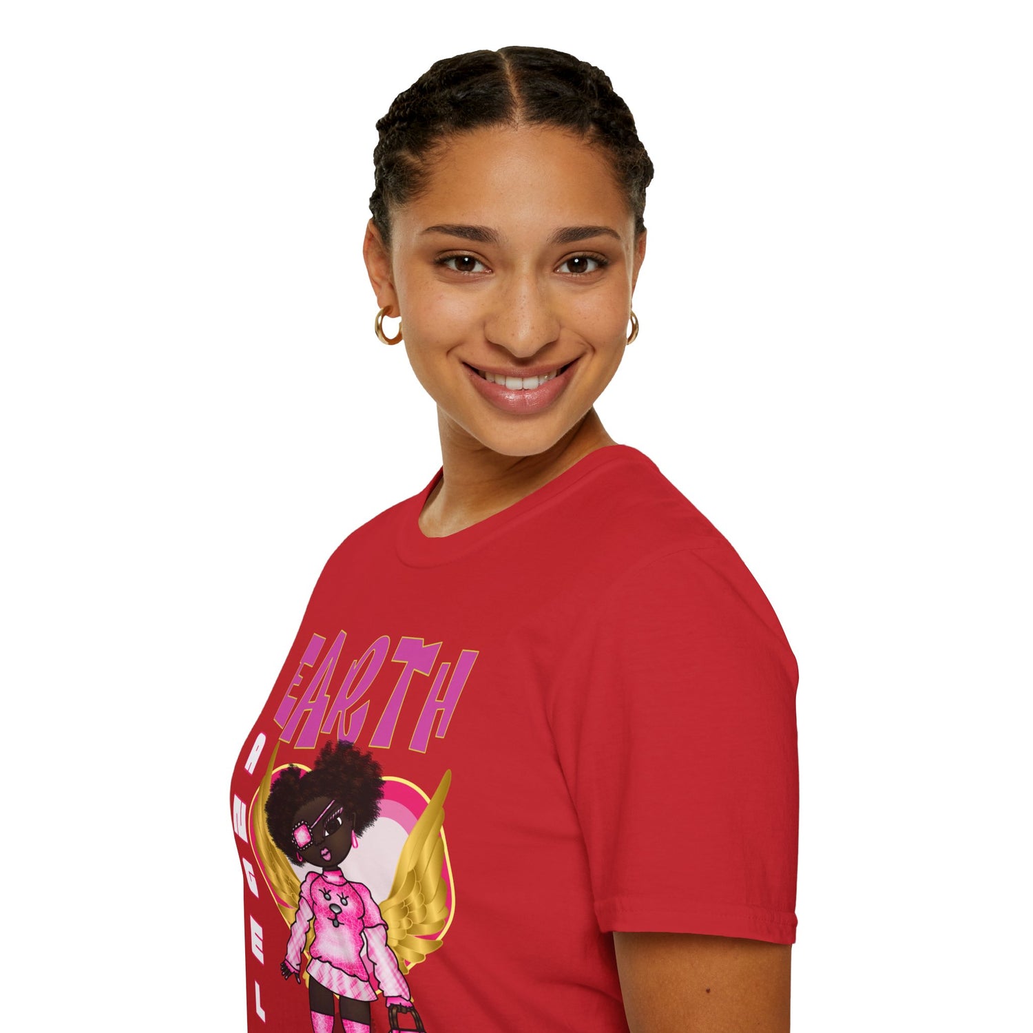 Earth Angel Natural Hair Unisex Softstyle T-Shirt
