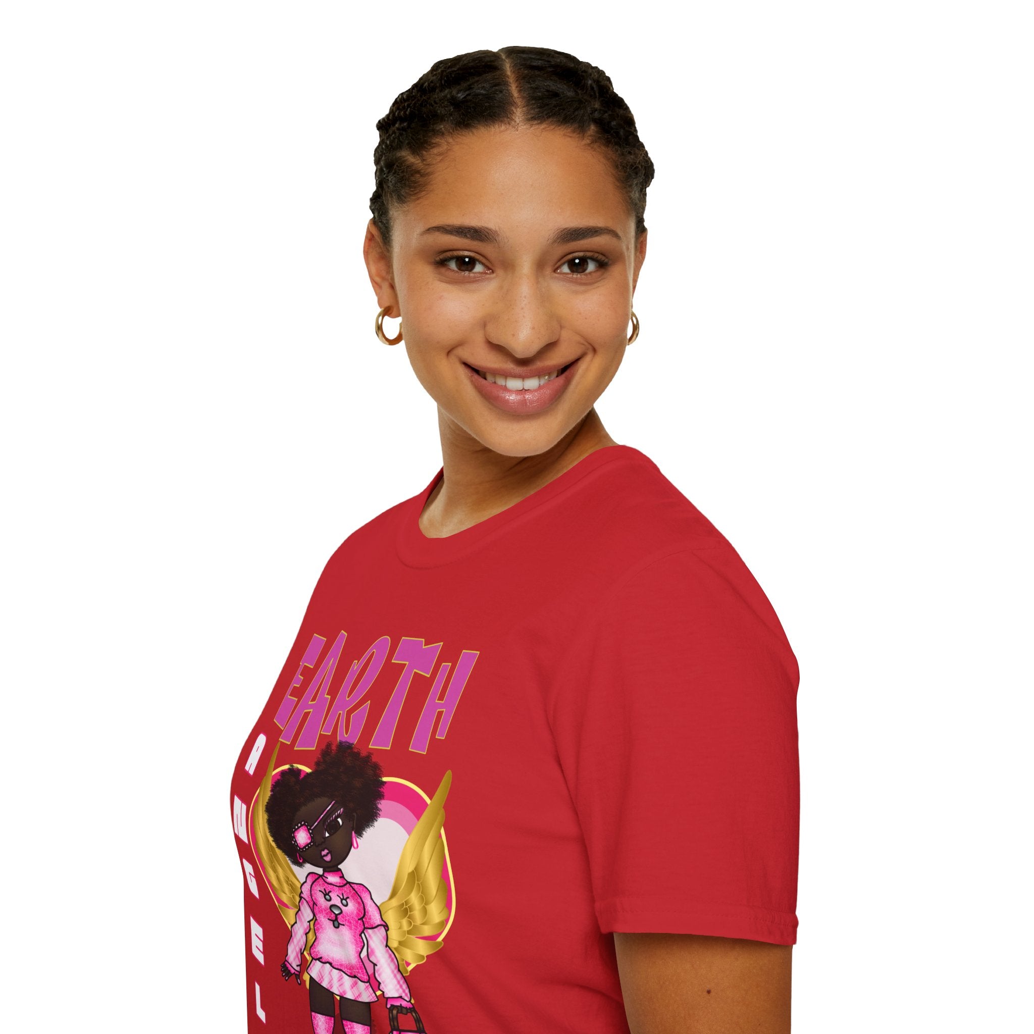 Earth Angel Natural Hair Unisex Softstyle T-Shirt
